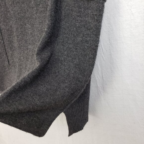 KOKUN 100% Cashmere Sweater Dress Tunic Knit Gray size S Relaxed Fit Lagenlook - Picture 5 of 11